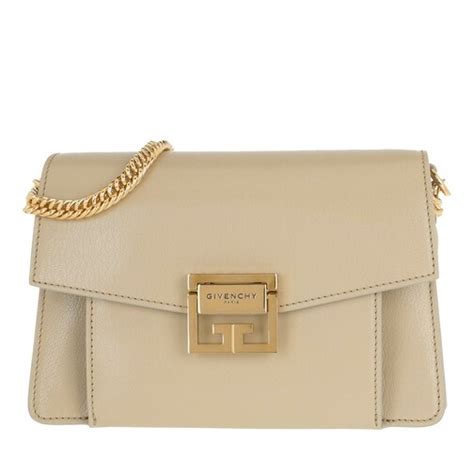 Givenchy Givenchy Gv3 Small Shoulder Bag In Beige Leather on 